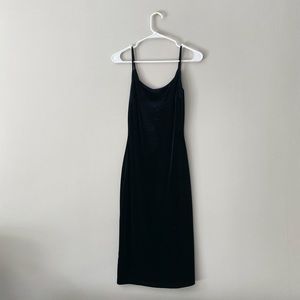 Simple Midi Classic Black Dress